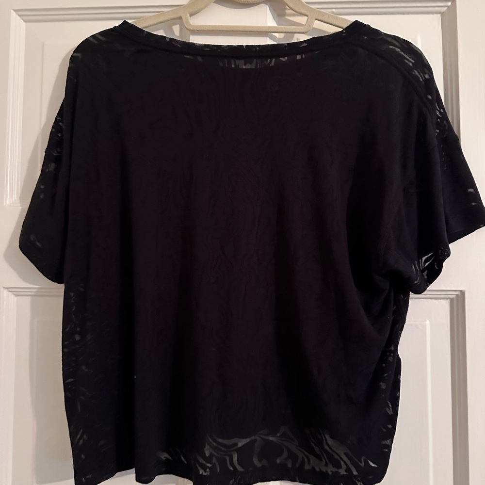 Lululemon Athletica Black Boxy Short Sleeve T-Shirt